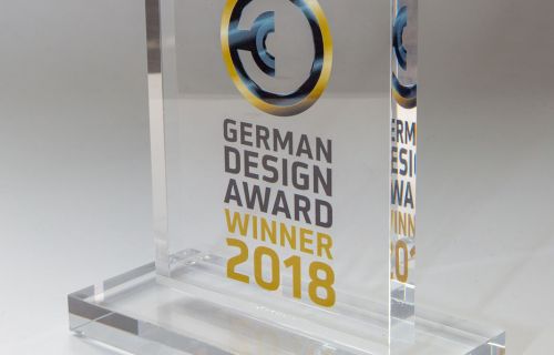 Acryl-Pokal für German Design Award